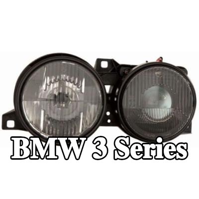ABAKUS مجموعة المصابيح الأمامية بدون المصابيح — 1990 BMW 3 Series
