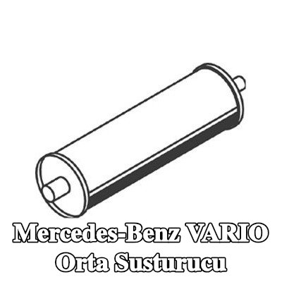 DINEX Orta susturucu 1210mm — Mercedes-Benz Vario