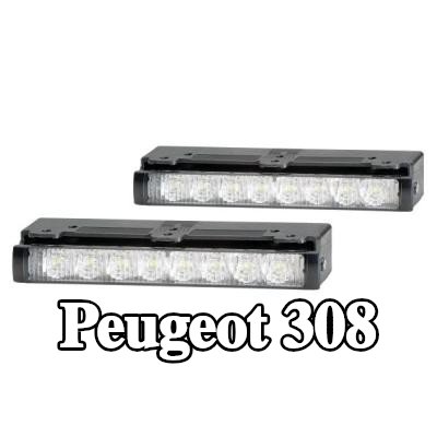 HELLA مصابيح الإضاءة النهارية أمامية المركبة — 2012 Peugeot 308