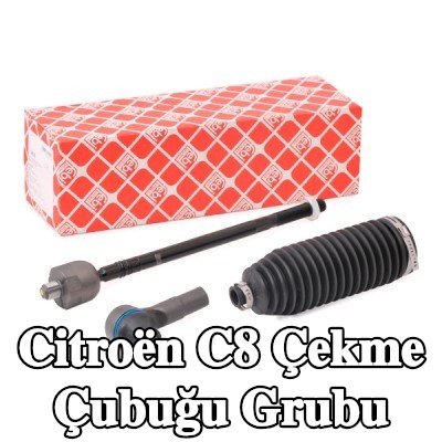 FEBI BILSTEIN Rot kolu grubu OE Turbo YENİ, Sol Ön Aks, Ön Aks Sağ, körükli, kelepçeli — Citroën C8