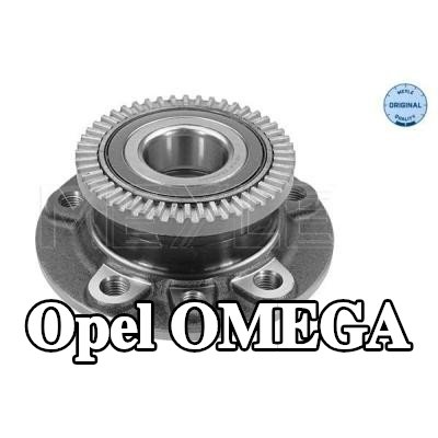 MEYLE محور العجلة جودة أصلية, المحور الأمامي, مع حلقة مستشعر ABS, مع محمل عجلة مدمج — Opel Omega