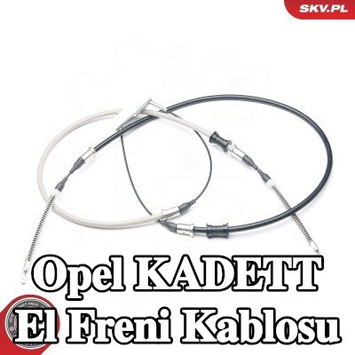 ESEN SKV El freni kablosu Sol Arka, Sağ Arka, 1285+710 / 1395+825mm — Opel Kadett