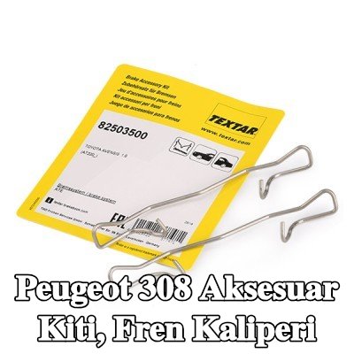 TEXTAR Aksesuar Kiti, fren kaliperi — Peugeot 308
