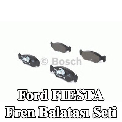 BOSCH Fren balatası seti 17, 4mm, gıcırtı önleyici plaka ile, piston klipsli — 1990 Ford Fiesta