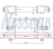 NISSENS Hızlı bağlantı parçası olmayan Intercooler, Sol konektör, açılı, Sağ konektör, açılı — Mitsubishi Lancer (6)