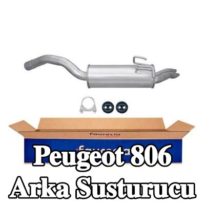 HELLA Arka susturucu Arka, montaj parçaları ile — Peugeot 806