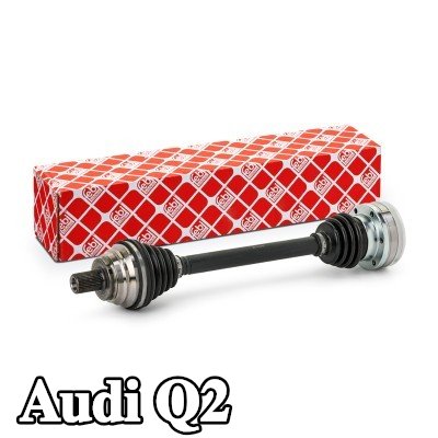FEBI BILSTEIN عمود الدفع المحور الأمامي الأيسر, مع برغي, مع شحم — Audi Q2