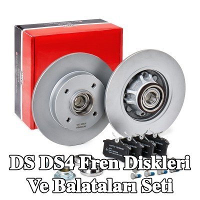 MAPCO Fren diskleri ve balataları seti Arka Aks, düz, fren kaliperi vidaları ile — 2016 DS Ds4