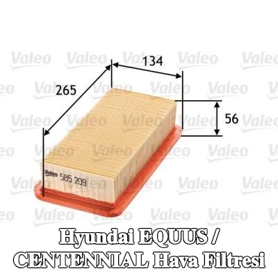 VALEO Hava filtresi — 2002 Hyundai Equus / Centennial