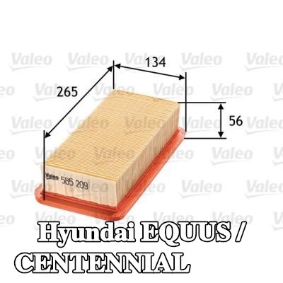 VALEO مرشح الهواء — 2002 Hyundai Equus / Centennial