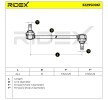 RIDEX Ön aks her iki taraf için stabilizatör kolu, 244mm, Çelik — 2002 Honda Stepwgn (6)