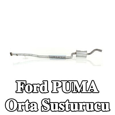 WALKER Orta susturucu 1830mm, montaj parçaları olmadan — Ford Puma