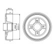 BOSCH Arka aks fren kampanası, 234mm, ABS sensör halkalı, tekerlek yatağı ile — 2012 Nissan Note (10)