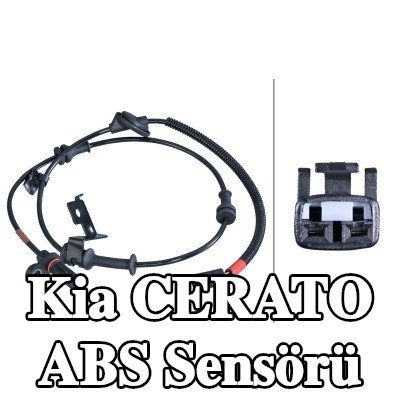 HELLA ABS sensörü Arka Aks Sol, kabloda sabitleme klipsleri ile — Kia Cerato