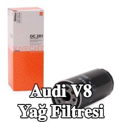 MAHLE Tek çek valflı yağ filtresi — Audi V8
