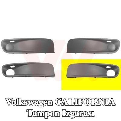 VAN WEZEL Tampon ızgarası Sol Ön, sis farları için delikli — 2008 Volkswagen California