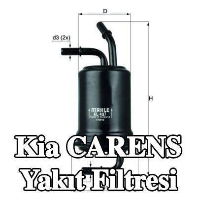 MAHLE Yakıt filtresi — 2000 Kia Carens