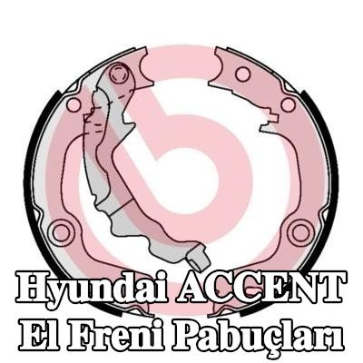 BREMBO El freni kolu ile el freni pabuçları — 2005 Hyundai Accent