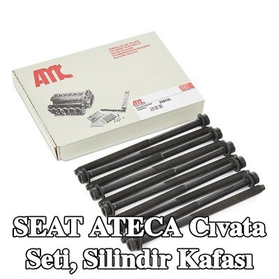 AMC Cıvata Kiti, silindir kafası M12/175X206-QTY=10 — 2016 SEAT Ateca