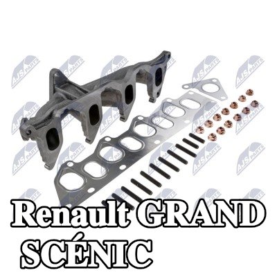 NTY مشعب العادم مع أجزاء التثبيت — 2005 Renault Grand Scénic