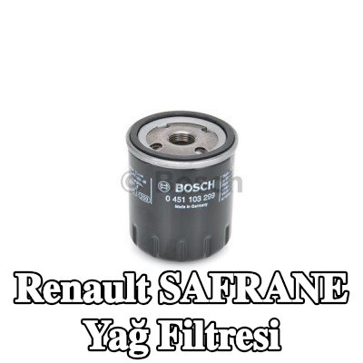 BOSCH Tek çek valflı yağ filtresi — Renault Safrane