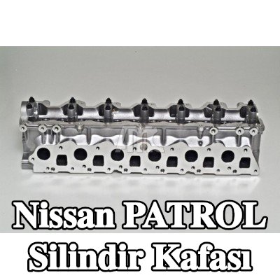 AMC Valf kılavuzları ile silindir kafası, valf yuvaları ve ön odacıklar, eksantrik mili (ler), valf yayları olmadan, valfsız — 1997 Nissan Patrol