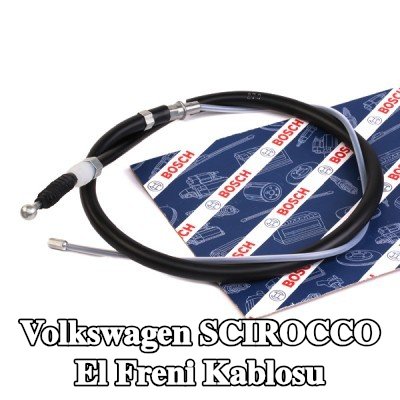 BOSCH El freni kablosu 1447mm — Volkswagen Scirocco