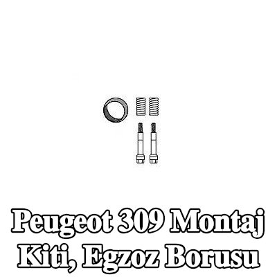 VEGAZ Montaj Kiti, egzoz borusu — Peugeot 309