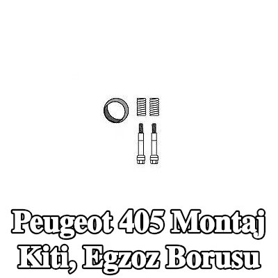 VEGAZ Montaj Kiti, egzoz borusu — Peugeot 405