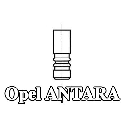 FRECCIA صمام العادم ساق صمام مطلية بالكروم — Opel Antara