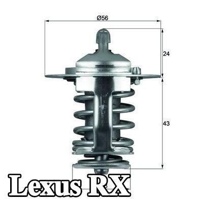 MAHLE ثرموستات 82°C, 56mm, 28mm, بدون حشية/مانع تسرب — 1998 Lexus Rx