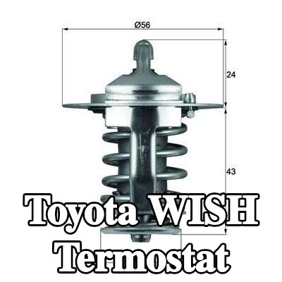 MAHLE Termostat 82°C, 56mm, 28mm, contasız/sızdırmazlık elemanı olmadan — Toyota Wish