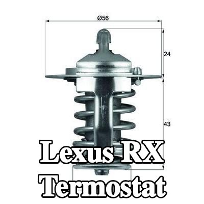 MAHLE Termostat 82°C, 56mm, 28mm, contasız/sızdırmazlık elemanı olmadan — 1999 Lexus Rx