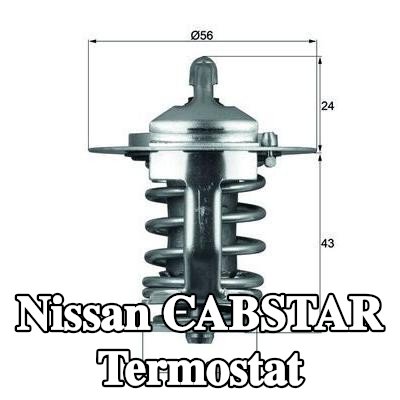 MAHLE Termostat 82°C, 56mm, 28mm, contasız/sızdırmazlık elemanı olmadan — 1990 Nissan Cabstar