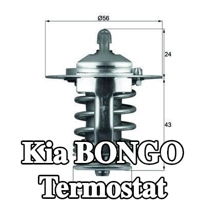 MAHLE Termostat 82°C, 56mm, 28mm, contasız/sızdırmazlık elemanı olmadan — Kia Bongo