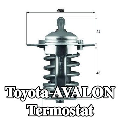 MAHLE Termostat 82°C, 56mm, 28mm, contasız/sızdırmazlık elemanı olmadan — Toyota Avalon