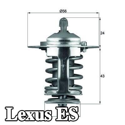 MAHLE ثرموستات 82°C, 56mm, 28mm, بدون حشية/مانع تسرب — Lexus Es