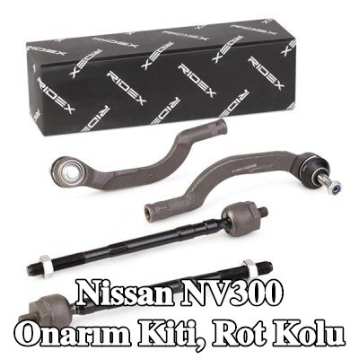 RIDEX Onarım Kiti, bağlantı çubuğu Ön Aks Sol, Ön Aks Sağ, aks mafsalı ile birlikte — Nissan Nv300