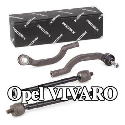 RIDEX مجموعة إصلاح, قضيب الربط المحور الأمامي الأيسر, المحور الأمامي الأيمن, مع وصلة المحور — Opel Vivaro