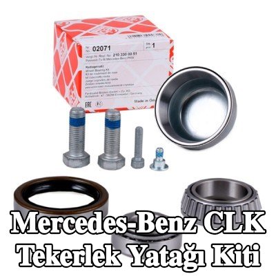 FEBI BILSTEIN Sol ön aks tekerlek yatağı kiti, Ön Aks Sağ, vida ile, mil contası ile — 2000 Mercedes-Benz Clk