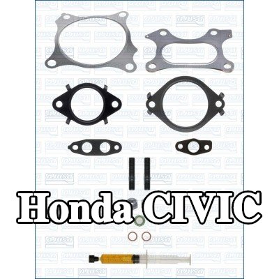 AJUSA مجموعة التثبيت, الشاحن مع الحشيات/الأختام — Honda Civic