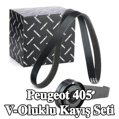 RIDEX V-Oluklu Kayış Seti — Peugeot 405