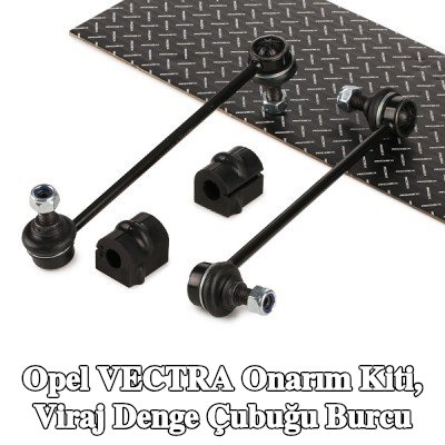 RIDEX Onarım kiti, ön aks her iki taraf için stabilizatör burcu, bağlantı çubuğu ile — 2000 Opel Vectra