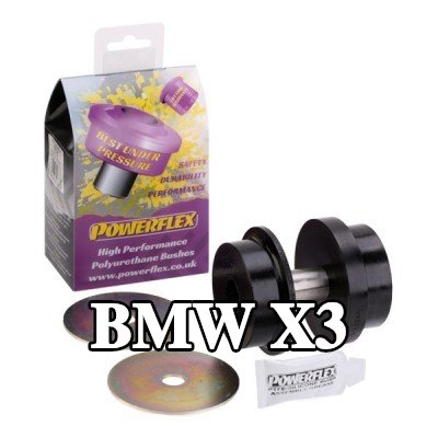Powerflex حامل الترس التفاضلي الخلفي, المحور الخلفي, السلسلة السوداء — 2003 BMW X3