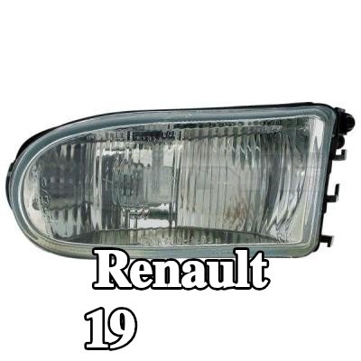 TYC مصباح ضباب يسار, H1, مع حامل لمبة — 1997 Renault 19