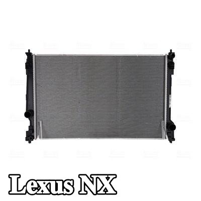 NISSENS مبرد المحرك بدون غطاء, بدون خزان التمدد, بدون حشية/مانع تسرب — Lexus Nx