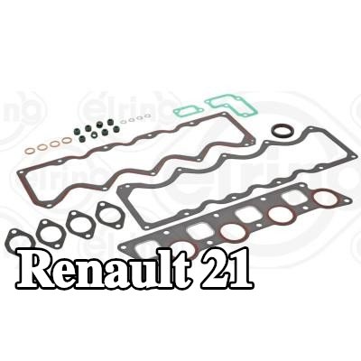 ELRING مجموعة حشيات, رأس الأسطوانة مع أختام صمامات, بدون حشية رأس الأسطوانة — Renault 21