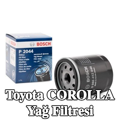 BOSCH Tek çek valflı yağ filtresi — 2012 Toyota Corolla