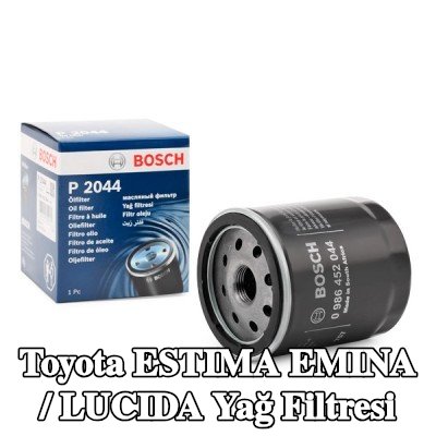 BOSCH Tek çek valflı yağ filtresi — Toyota Estima Emina / Lucida