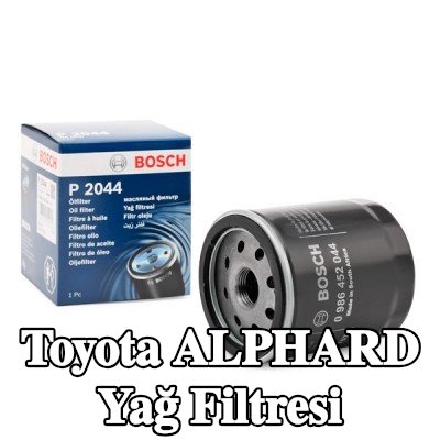 BOSCH Tek çek valflı yağ filtresi — 2003 Toyota Alphard